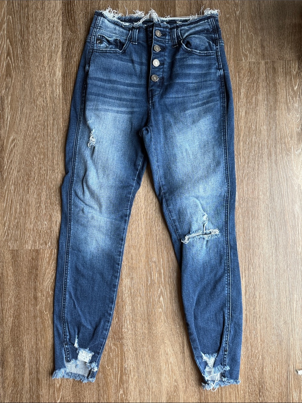 KanCan High-Waist Distressed Jeans